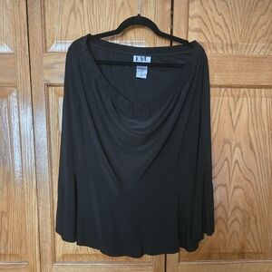 Black Elastic Waist Skirt Like New!